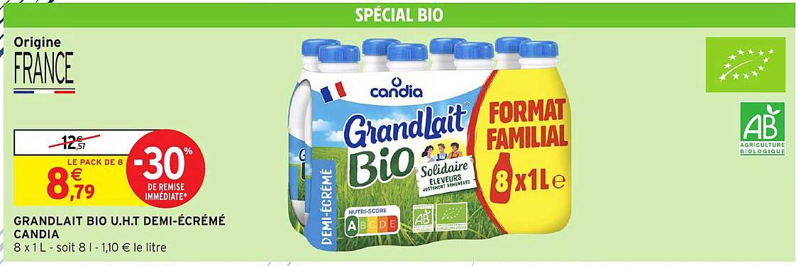 Grandlait Bio Candia