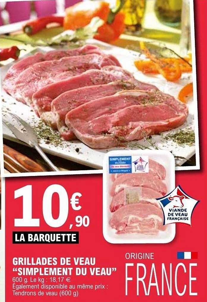 GRILLADES DE VEAU