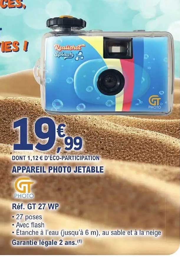 GT PHOTO Appareil photo jetable