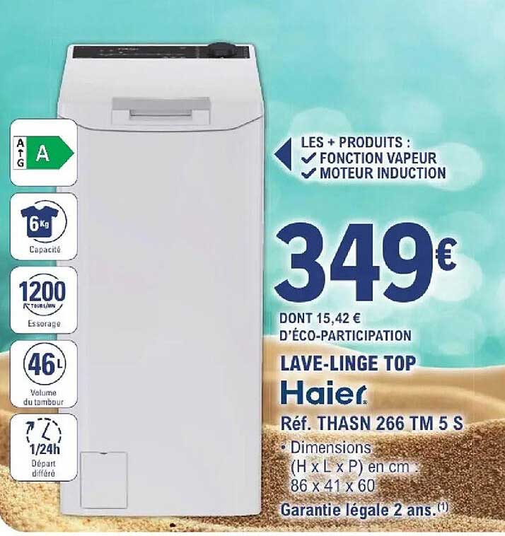 Haier Lave-linge Top