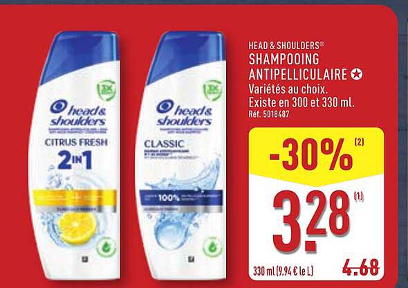 Head & Shoulders Shampoing ANTIPELLICULAIRE