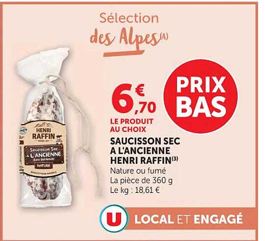 Henri Raffin SAUCISSON SEC A L'ANCIENNE