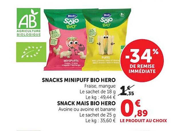 Hero Snacks Minipuff Bio