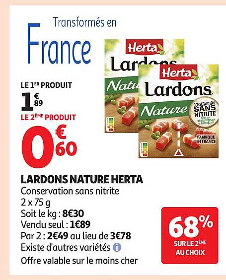 Herta Lardons Nature