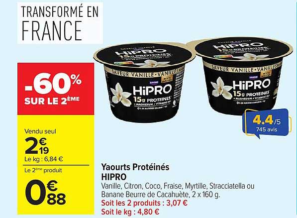 HIPRO Yaourts Protéinés