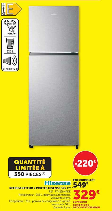 Hisense REFRIGERATEUR 2 PORTES