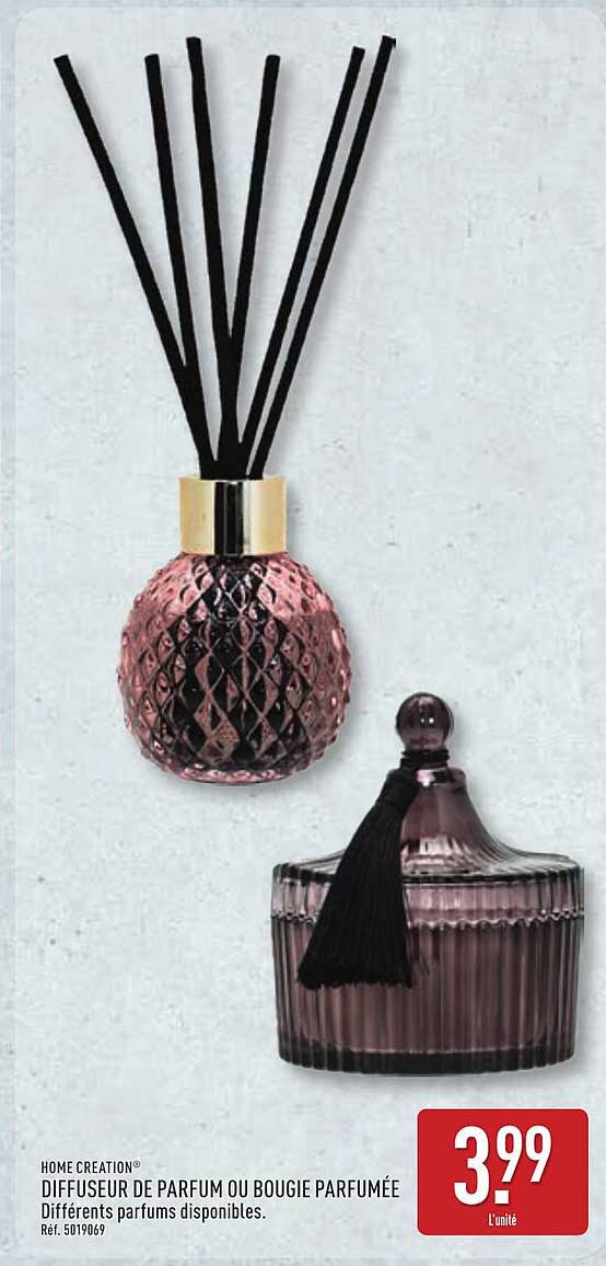 Home Creation Diffuseur de parfum ou bougie parfumée