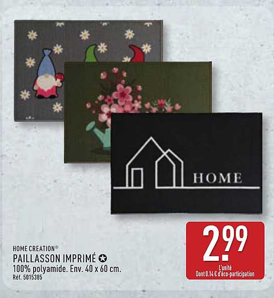 HOME CREATION PAILLASSON IMPRIMÉ