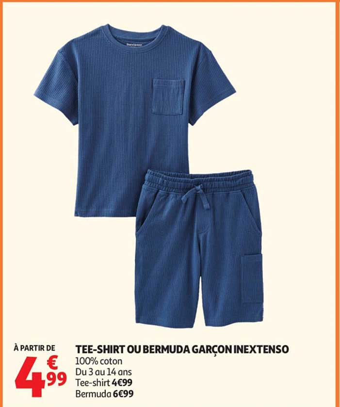 INEXTENSO TEE-SHIRT OU BERMUDA GARÇON