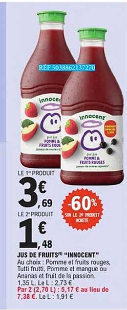 innocent jus de fruits raw piggy no visible product text