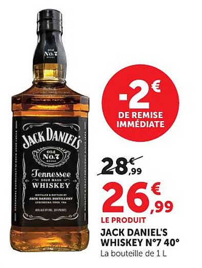 JACK DANIEL'S WHISKEY N°7 40°