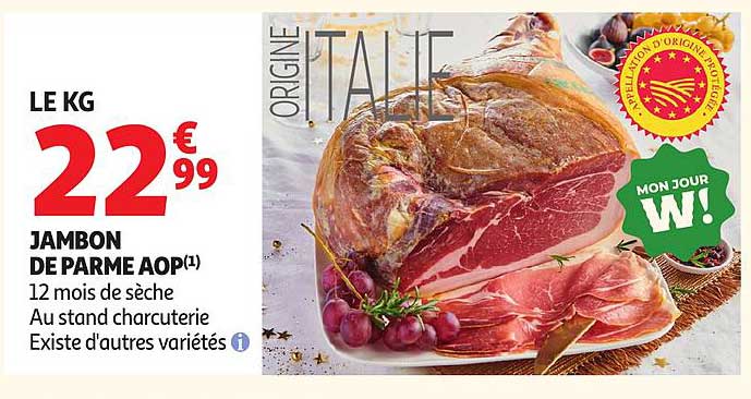 JAMBON DE PARME AOP