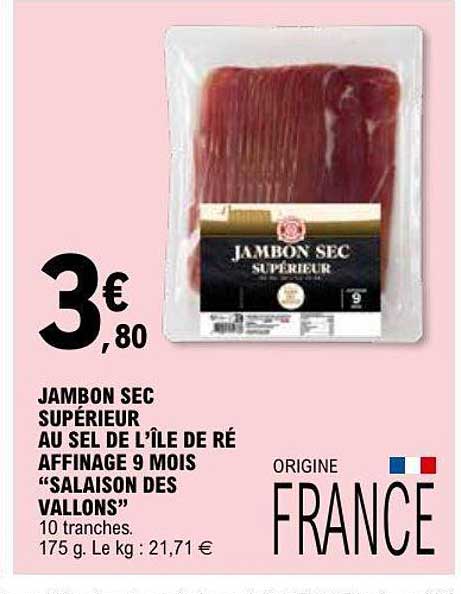 JAMBON SEC SUPÉRIEUR