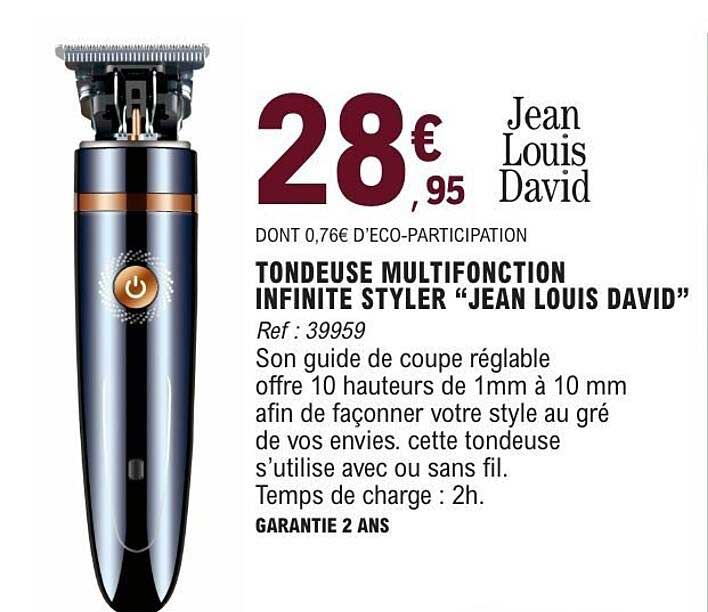 Jean Louis David Infinite Styler