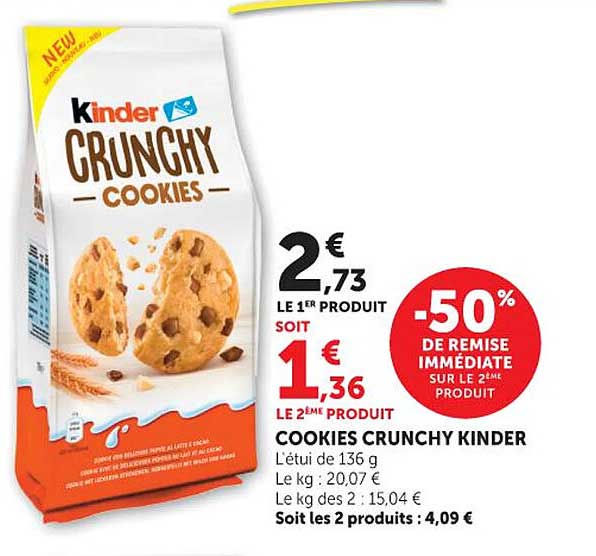 Kinder Crunchy Cookies