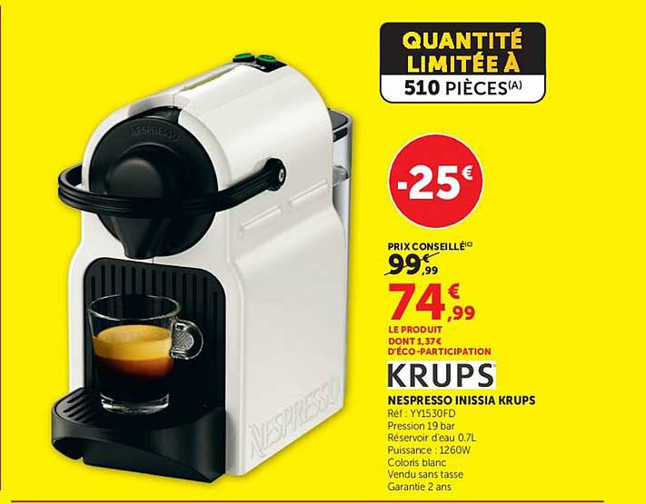 KRUPS NESPRESSO INISSIA KRUPS