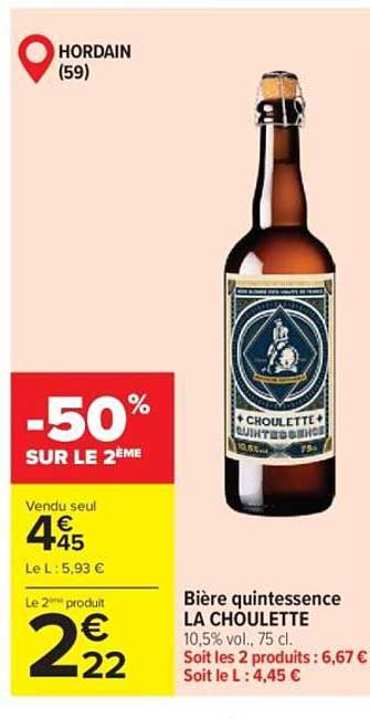 LA CHOULETTE Bière quintessence