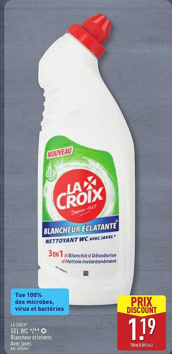 LA CROIX Gel WC Blancheur éclatante