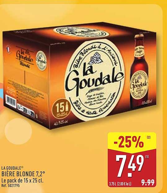 La Goudale Bière Blonde 7,2°
