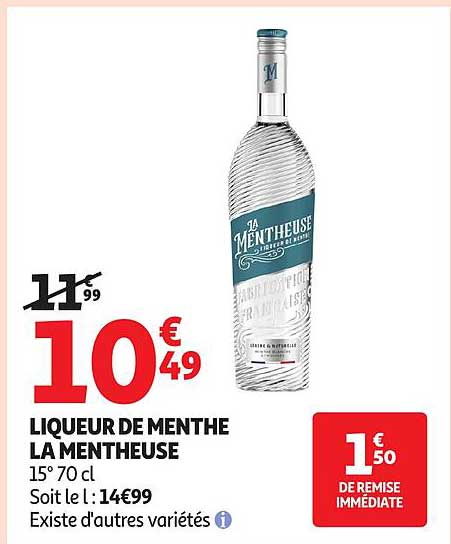 La Mentheuse Liqueur de menthe