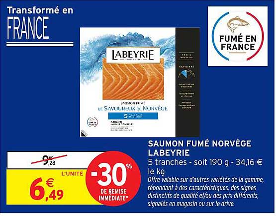 Labeyrie Saumon fumé Norvège