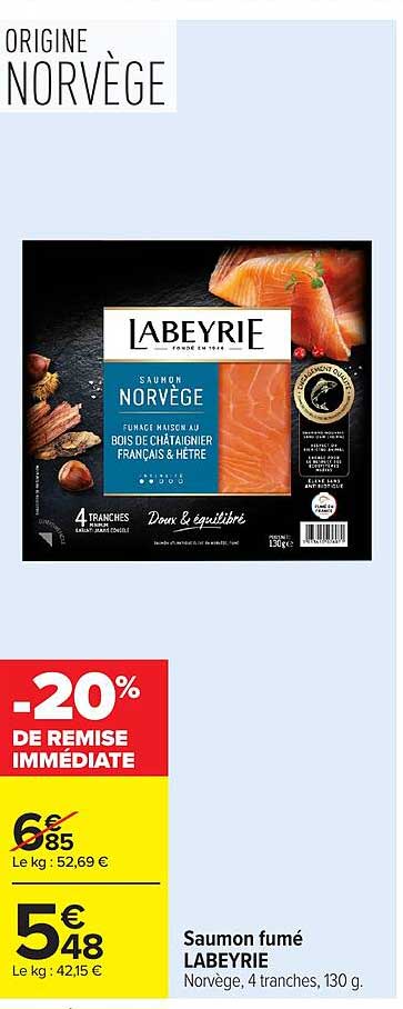 Labeyrie Saumon Norvège