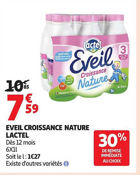 Lactel Eveil Croissance Nature