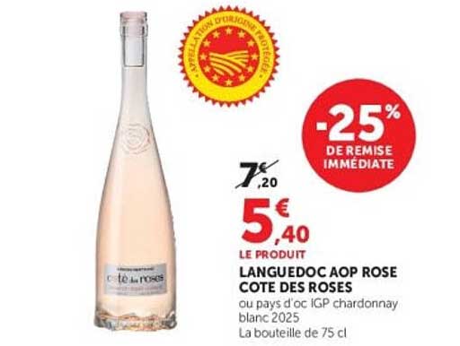 LANGUEDOC AOP ROSE COTE DES ROSES