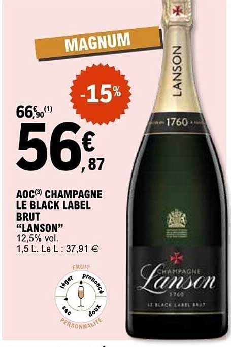 Lanson Champagne Le Black Label Brut
