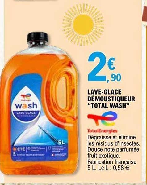 LAVE-GLACE DÉMOUSTIQUEUR "TOTAL WASH
