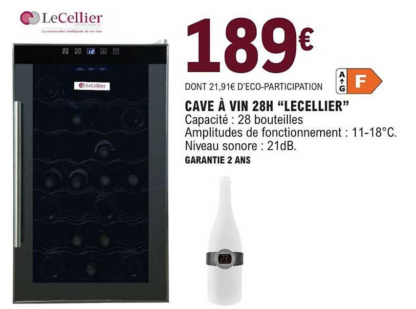LeCellier Cave à vin 28H