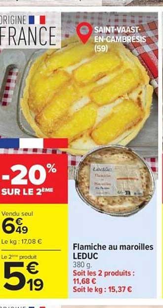 LEDUC Flamiche au maroilles