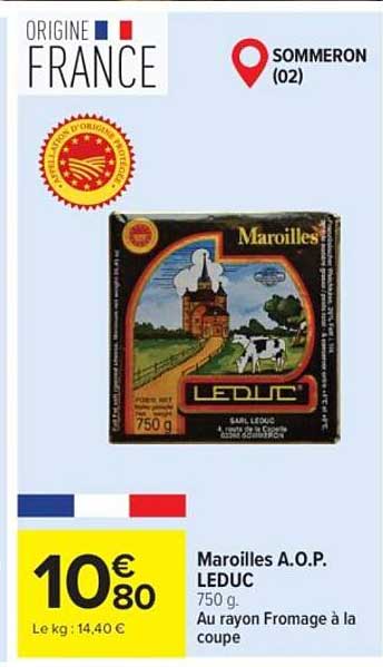 LEDUC Maroilles A.O.P