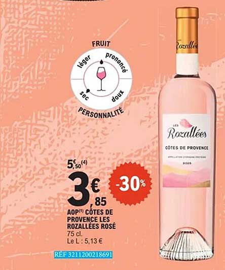 Les Rozellées Côtes de Provence Rosé