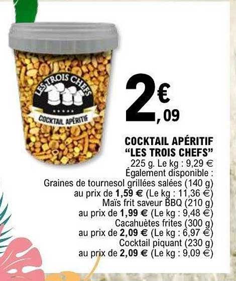 LES TROIS CHEFS COCKTAIL APÉRITIF