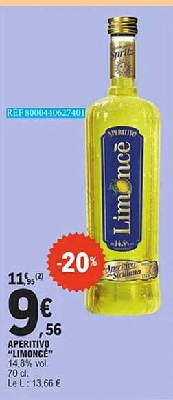 Limoncè Aperitivo Siciliano