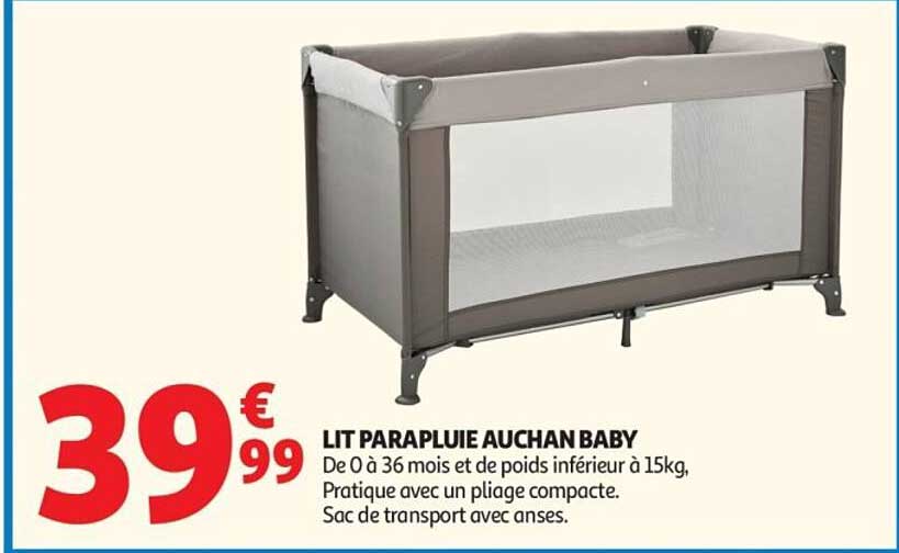 LIT PARAPLUIE AUCHAN BABY
