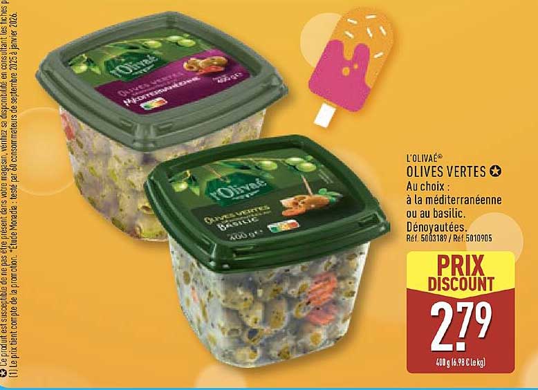 L'OLIVÉA OLIVES VERTES