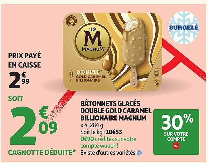 Magnum Double Gold Caramel Billionaire