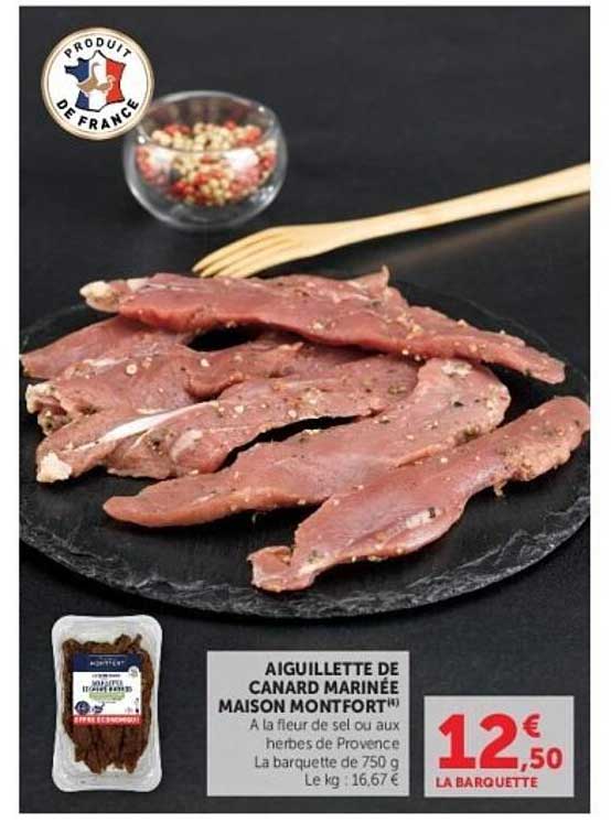 Maison Montfort Aiguillette de canard marinée