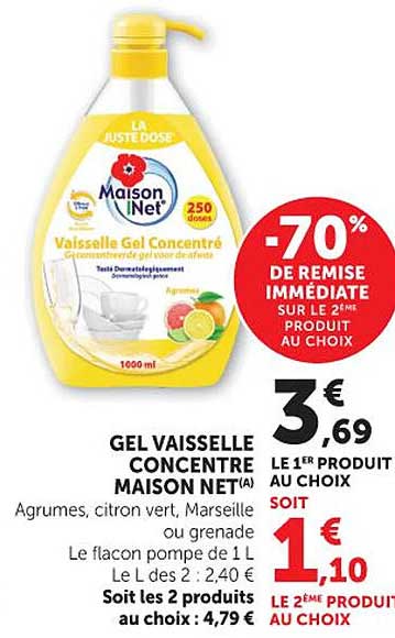 Maison Net Gel Vaisselle Concentre