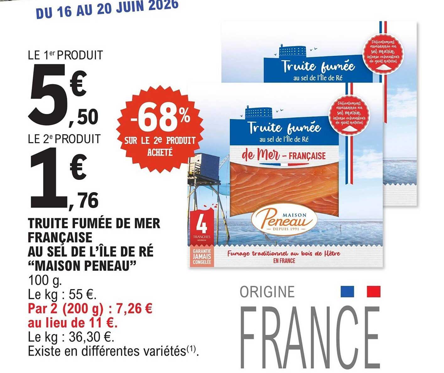 Maison Peneau Truite fumée
