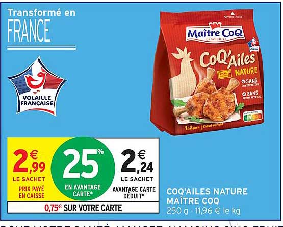 Maître CoQ Coq'Ailes Nature