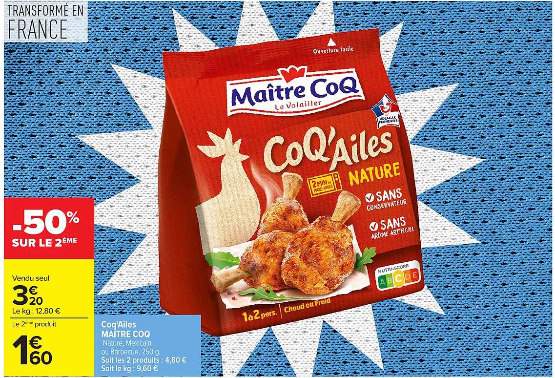 Maître CoQ Coq’Ailes Nature