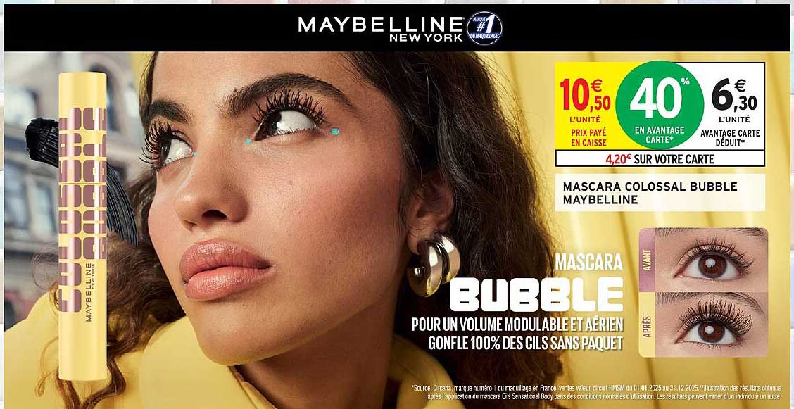 MASCARA COLLOSSAL BUBBLE MAYBELLINE