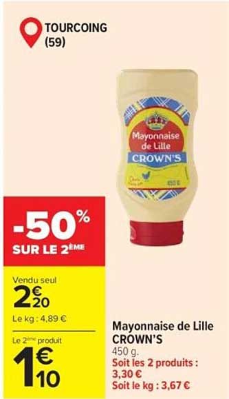 Mayonnaise de Lille CROWN'S