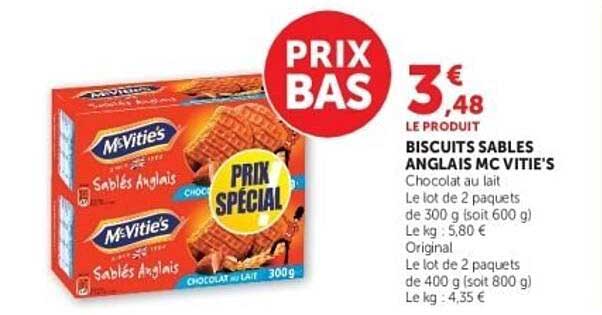 McVitie's Biscuits Sables Anglais
