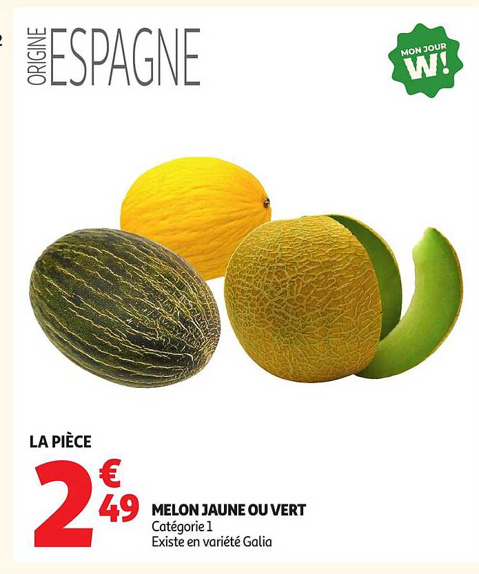 MELON JAUNE OU VERT