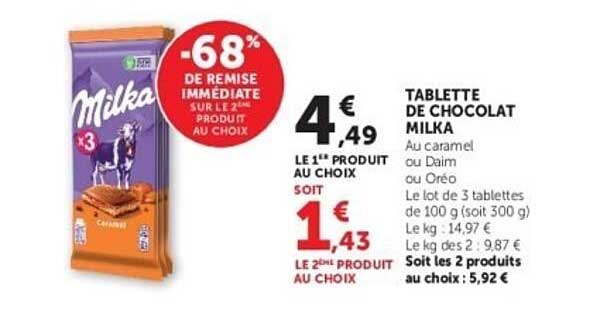 Milka Tablette de chocolat