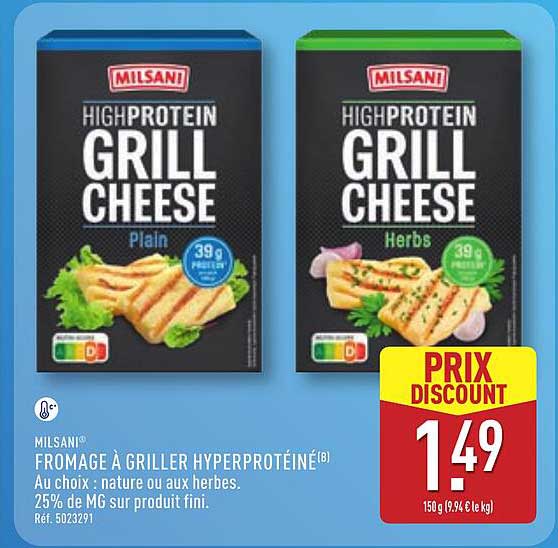 MILSANI HIGHPROTEIN GRILL CHEESE